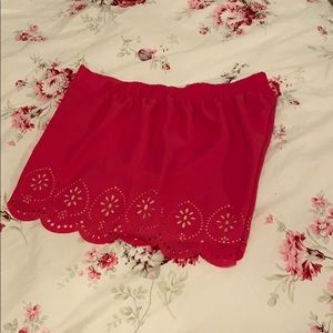 🌸 Pink lasercut shorts lined 🌸